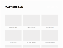 Tablet Screenshot of mattsoldan.com